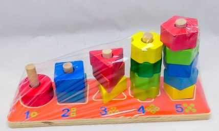 Логический  Сортер-пирамидка  (дерево), арт. 2407-22