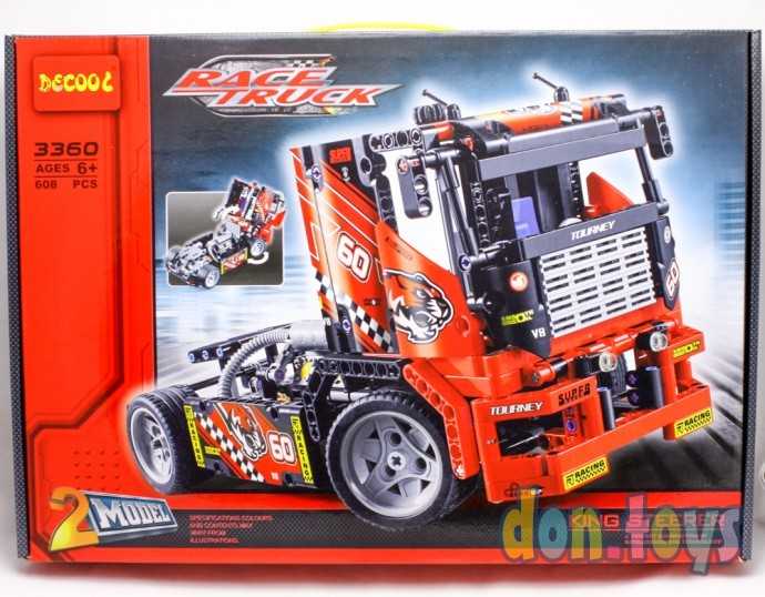 Конструктор 3360 (аналог Lego Technic 42041) "Гоночный грузовик" 608 дет ., фото 1