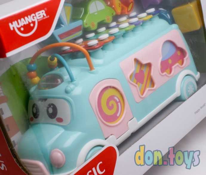 Автобус развивающий с сортером и ксилофоном, арт. 8019, фото 4