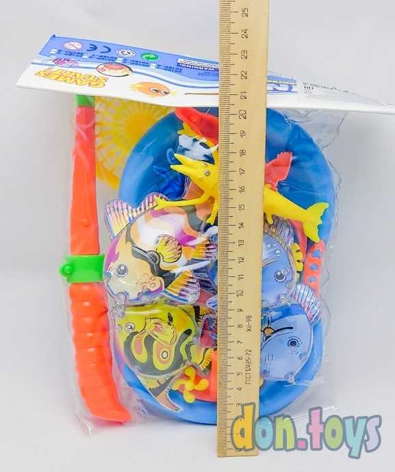 ​Рыбалка пластиковая Обитатели моря, 9 рыбок, 1 удочка, сачок, арт. 1848310, фото 3