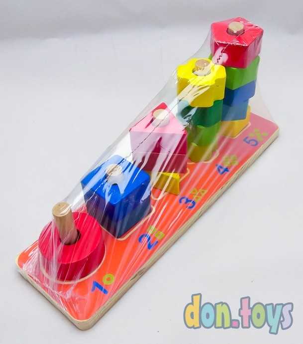 Логический Сортер-пирамидка (дерево), арт. 2407-22, фото 3