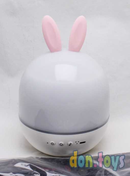 Ночник проектор звездного неба Зайка, со сменными картинками., фото 1