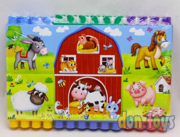 Конструктор №13 «Весёлая ферма», 18 деталей, по методике Монтессори, арт. 4808501, фото 2