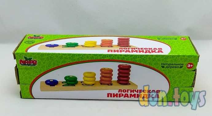 Пирамидка логическая "Учимся считать" с цифрами, арт. 452138, фото 3
