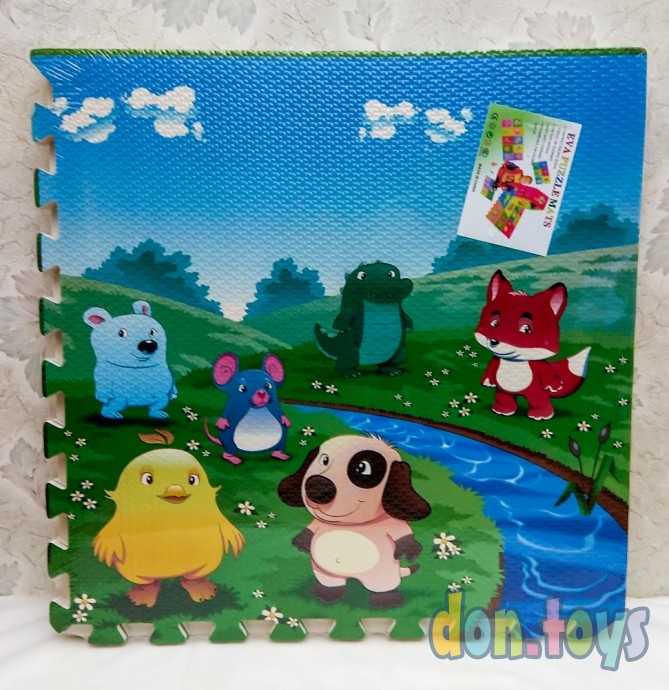 Коврик-пазл Лесные жители, 4 шт., арт. AN03065, фото 4