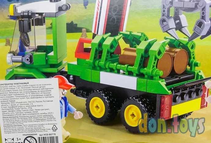 Конструктор Город 209 деталей, Погрузка бревен, арт. M38-B0778, фото 7