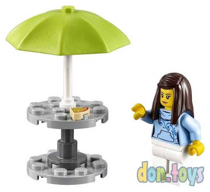 Конструктор Bela арт.10648 Urban (аналог Lego City 60150) "Фургон-пиццерия", 261 деталей, фото 6