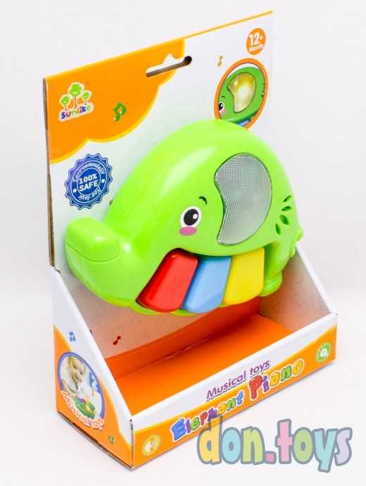 Музыкальная погремушка-пианино Слоник SL 83009, фото 2