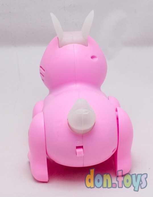 Игрушка развивающая Зайчик светящ. уши и хвост, прыгает, поет, арт. 99777-1, фото 6