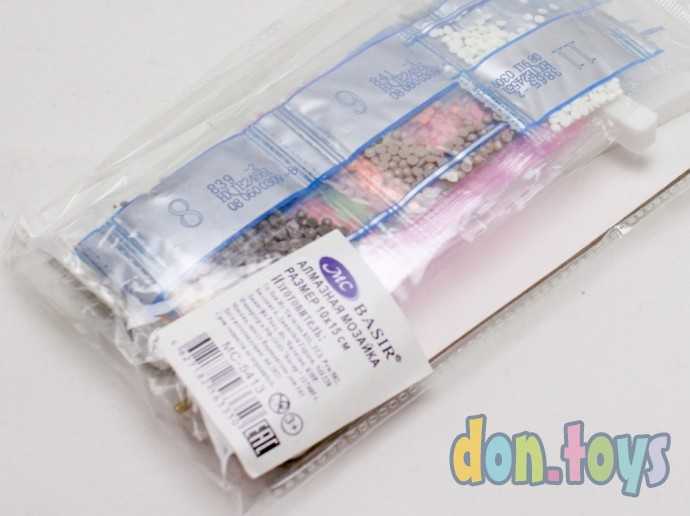 Алмазная мозаика детская 10х15, Совушка, частичная выкладка, арт. 5413(5456), фото 4