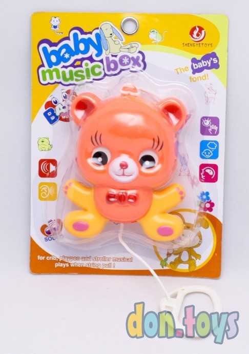 Подвеска погремушка механическая заводная Забавные животные - Медвежонок, фото 1