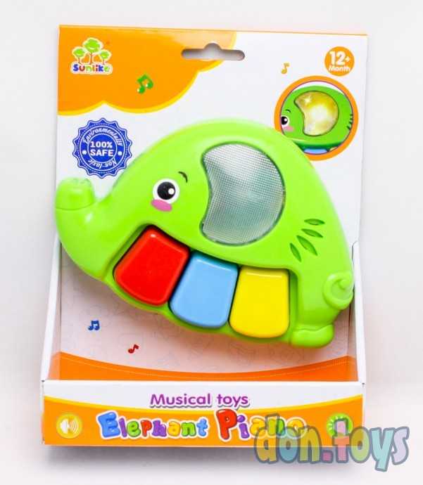 Музыкальная погремушка-пианино Слоник SL 83009, фото 1