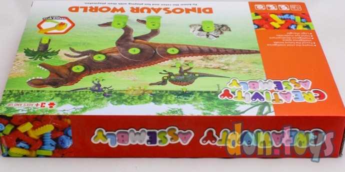 Конструктор винтовая мозаика «Мир динозавров», 4 карточки, 3 инструмента, арт. 7076764, фото 5