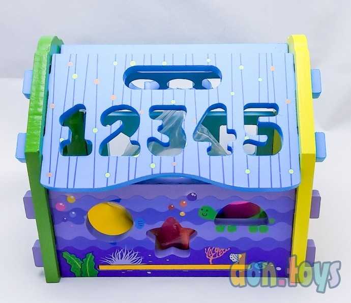 Деревянный дом сортер с цифрами, фото 2