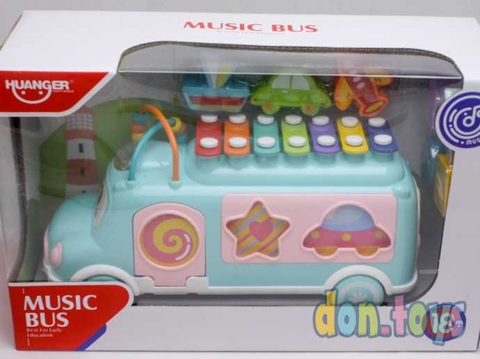 Автобус развивающий с сортером и ксилофоном, арт. 8019, фото 1