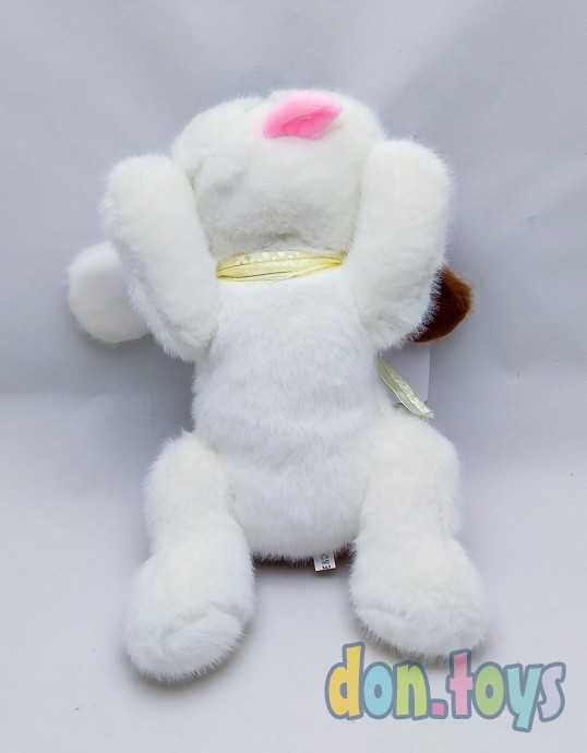 Мягкая игрушка Щенок с бантом лежит, фото 4