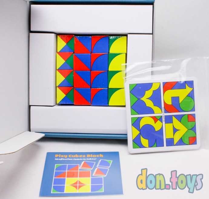 Кубики деревянные Пикси Сложи узор , арт. MC-047, фото 6