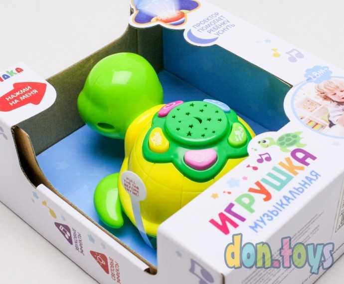 Музыкальная игрушка «Черепаха», световые и звуковые эффекты, арт. 3340196, фото 7