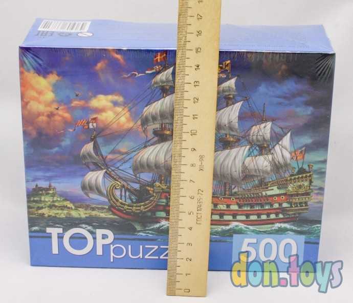 TOPpuzzle Пазлы 500 элементов, Парусник в море, арт. ХТП500-6831, фото 3