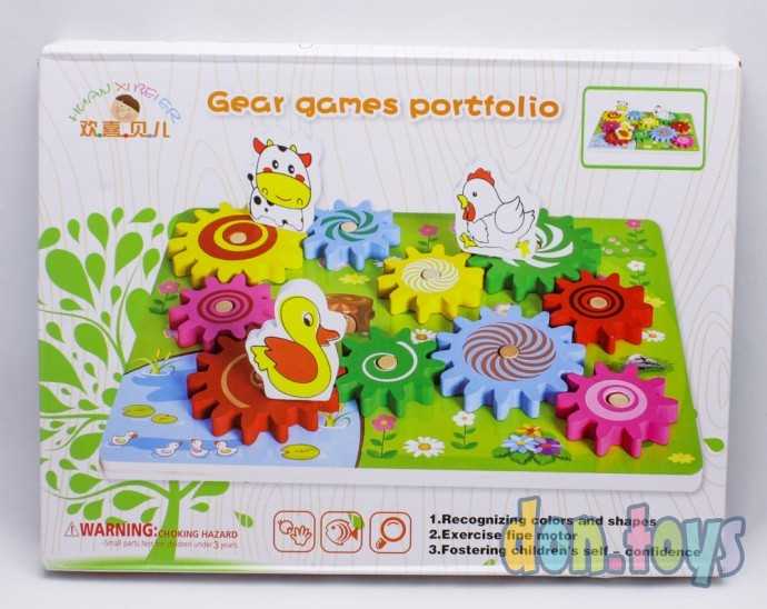 Деревянная игрушка Шестерёнки, арт. С 23161, фото 3