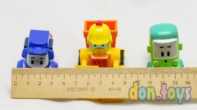 Набор металлических машинок Робкар Полли, 3 шт. (оригинал), фото 4