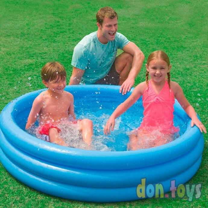 Детский надувной бассейн Intex арт. 58426 Кристалл 147х33, 288л, от 2 лет, фото 2