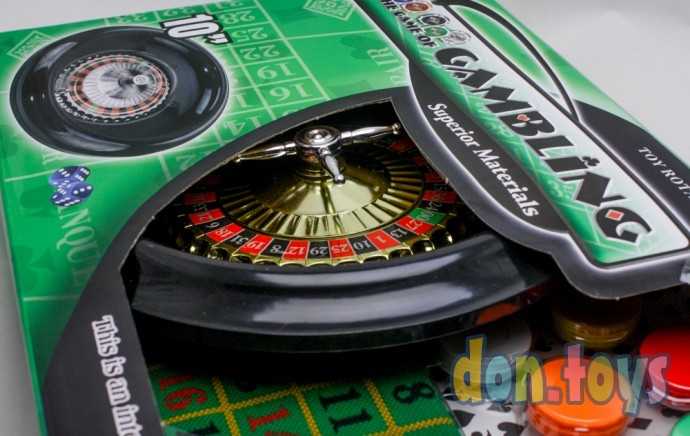 Настольная игра Казино, рулетка, 5 игр в наборе: рулетка, покер, блэк-джек, крэпс, покер на костях, фото 7