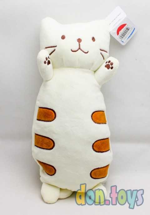 Мягкая игрушка подушка Кот валик, 30 см (полоски), фото 1