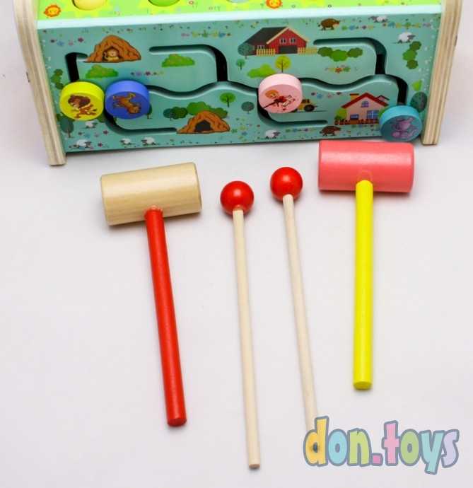 Логический деревянный игровой центр с ксилофоном, арт. AR-10443, фото 10