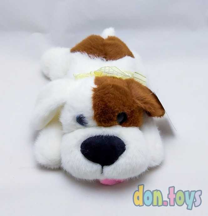 Мягкая игрушка Щенок с бантом лежит, фото 6