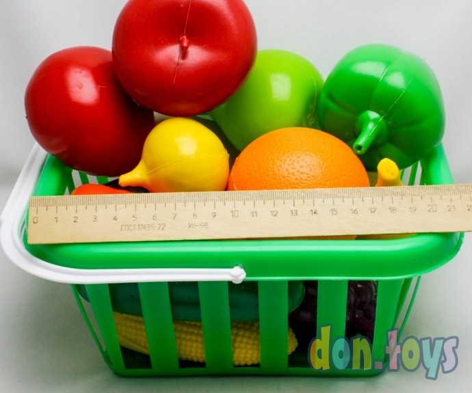 Набор фруктов и овощей в корзинке,, фото 3
