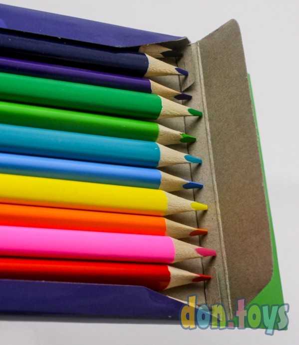 Карандаши цветные YES! Monsters, 12 цв. 3 мм, трехгранные, арт. 290334, фото 3