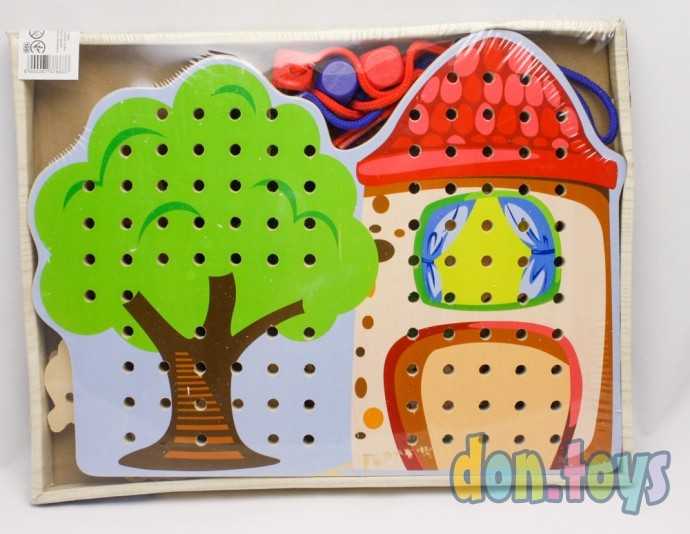 Деревянная игрушка шнуровка Ферма, арт. C 37763, фото 1