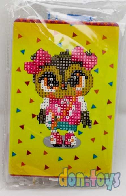 Алмазная мозаика детская 10х15, Совушка, частичная выкладка, арт. 5413(5456), фото 1