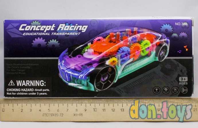 Машинка прозрачная светящаяся, музыкальная, арт. 388, фото 2