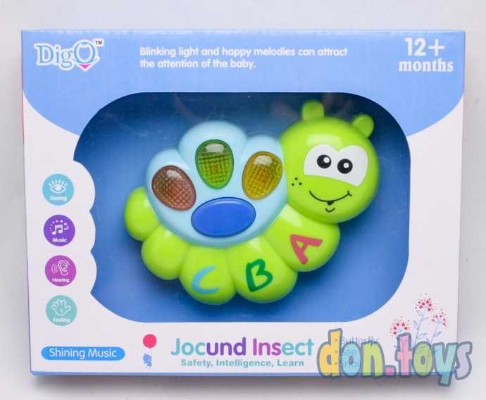 Музыкальная игрушка Гусеничка, проигрывает колыбельные, подсветка, арт. WD 3621, фото 1