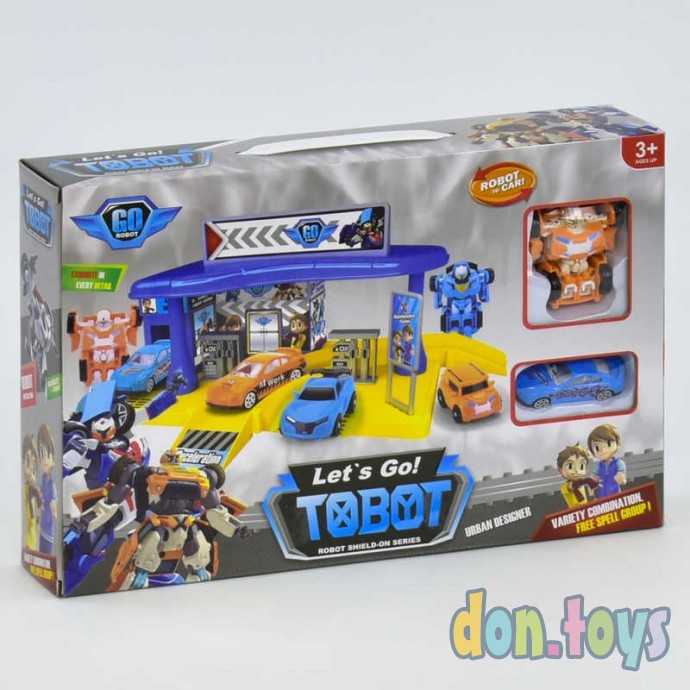 Гараж арт. 8614 "ТОБОТ" 1 трансформер + 1 машинка,, фото 1