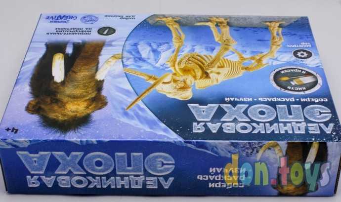 Набор для опытов «Ледниковая эпоха», конструктор-раскраска, Мамонт, арт. 4797634, фото 4