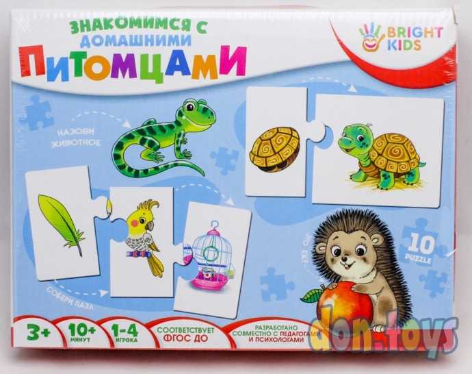 BRIGHT KIDS. Пазлы. Знакомимся с домашними питомцами, арт. ИН-7619, фото 1