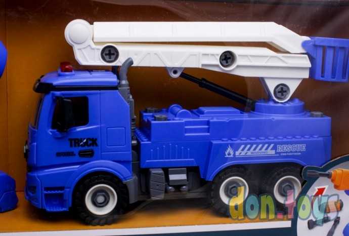 Машина р/у Вышка контруктор Пульт-шуруповерт, звук, арт. BS-R6, фото 4