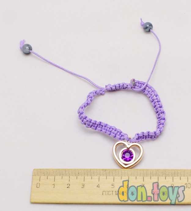 Браслет плетеный Сердце, фото 3