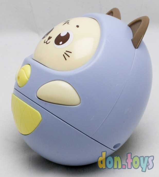 Музыкальная игрушка «Котик-неваляшка», звук, свет, цвет синий, арт. 6998134, фото 7