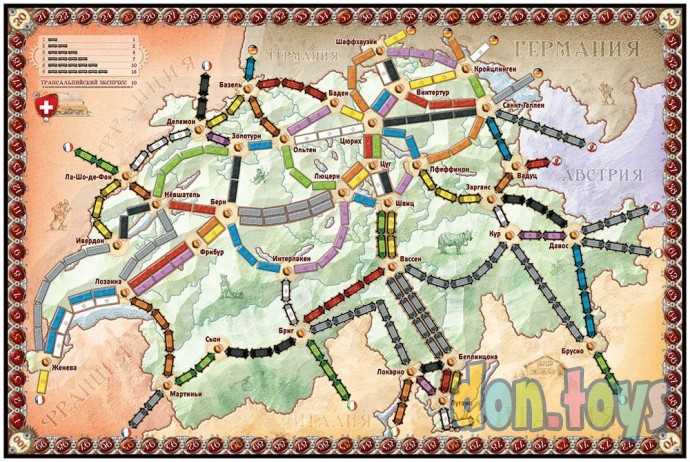 Настольная игра Ticket to Ride: Индия и Швейцария (дополнение), арт. арт. 915678, (ПОД Заказ 2-4 не, фото 3
