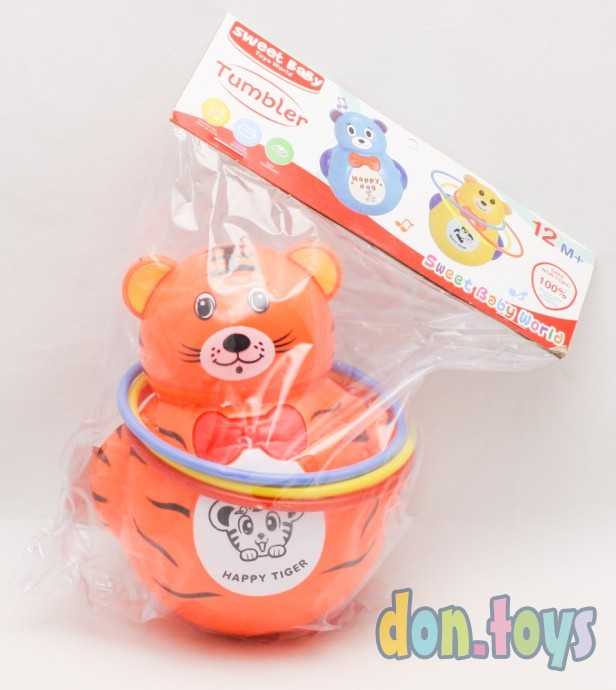 Неваляшка музыкальная с кольцами, арт. 803, фото 1