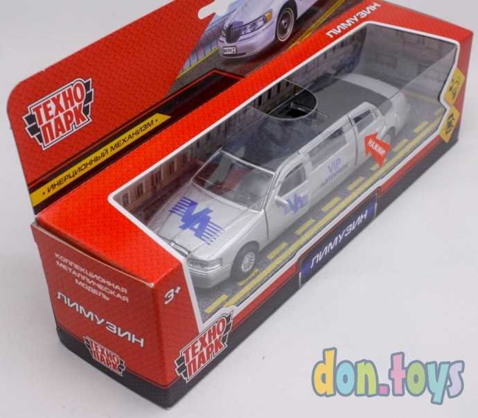 Машина металлическая, ЛИМУЗИН, свет-звук 18 см, Технопарк, фото 2