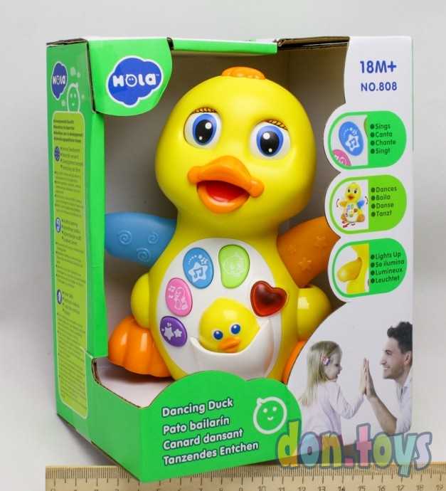 Музыкальный утенок подсветка, ездит, арт. 808, фото 1