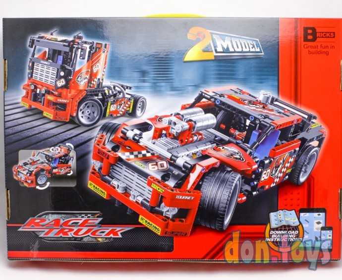 Конструктор 3360 (аналог Lego Technic 42041) "Гоночный грузовик" 608 дет ., фото 5