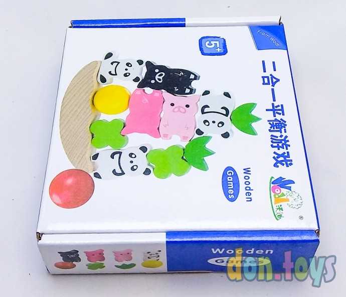 Развивающая игра балансир «Животные, растения и шарик», фото 4