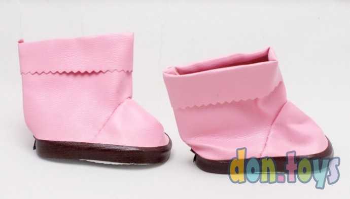 Сапоги с отворотами для куклы, длина подошвы 7,5 см, цвет розовый, арт. 3495215, фото 2