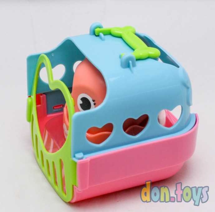 Игрушка инерционная «Совушка», (цвет серый) в переноске, двигается от нажатия, арт. 5296556, фото 8